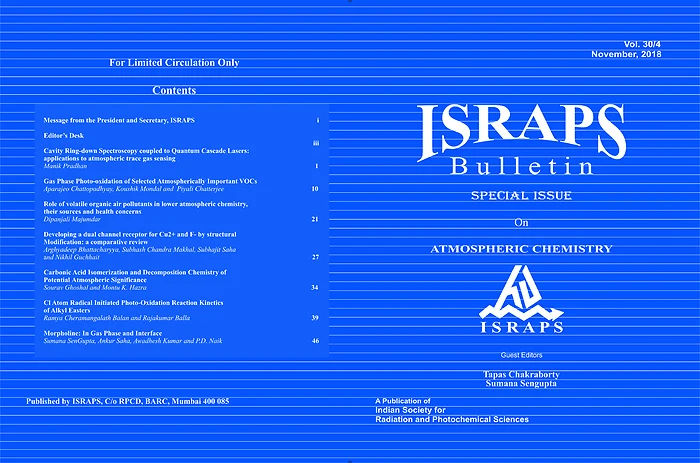 ISRAPS Bulletin November, 2018 (Vol:30/4) Special Issue on Atmospheric Chemistry